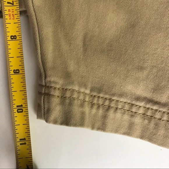 Mustway Camel Tan Cargo Shorts Mens Waist Size 33 Pocket Utility - Picture 6 of 9